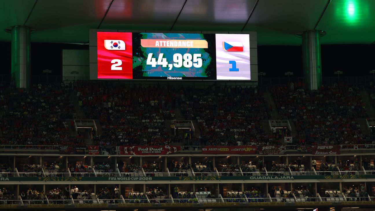 FIFA为韩国对捷克44985人次数据答辩，空座照引发观众统计争议